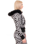 Essential Zip Up - Zebra