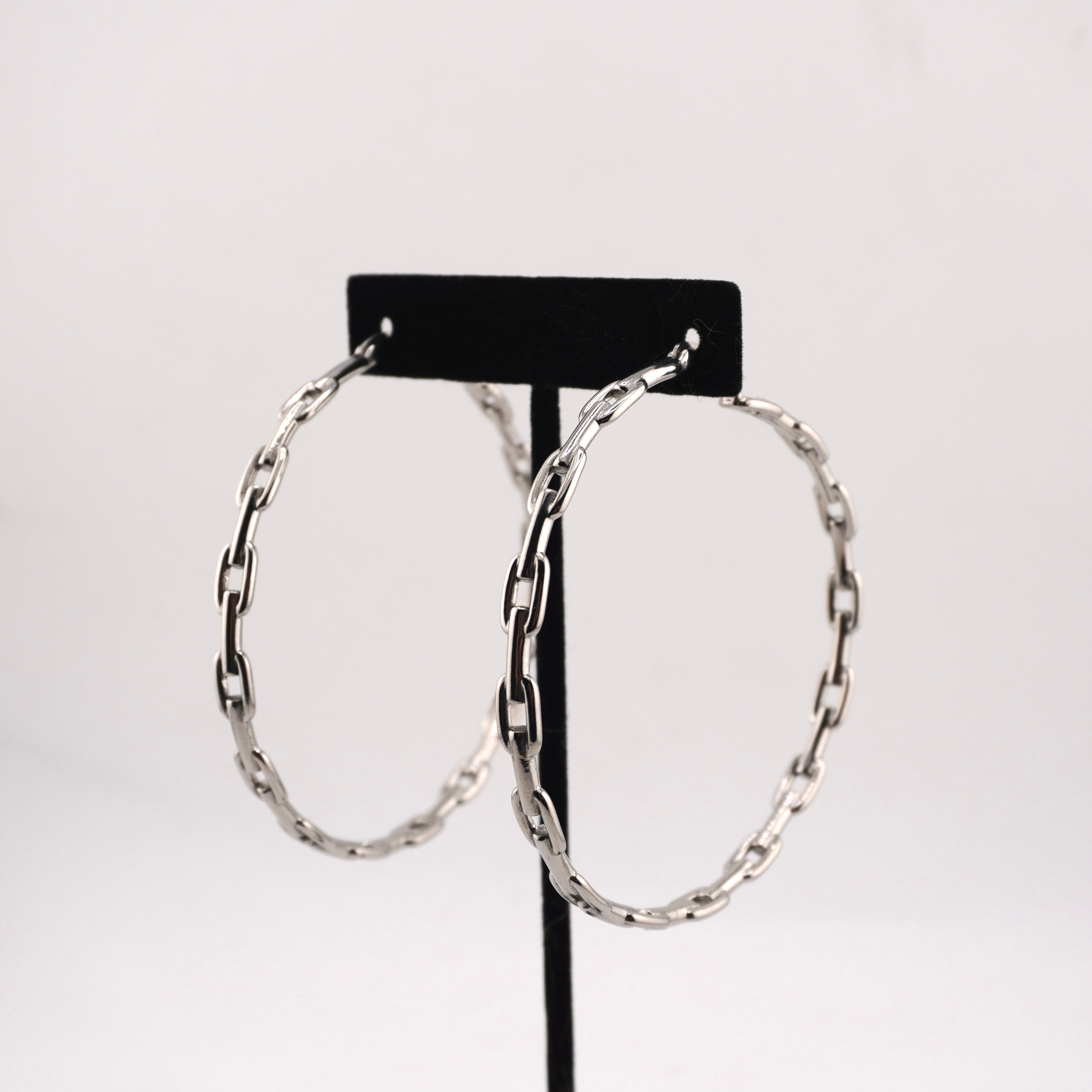 XL Chained Hoops